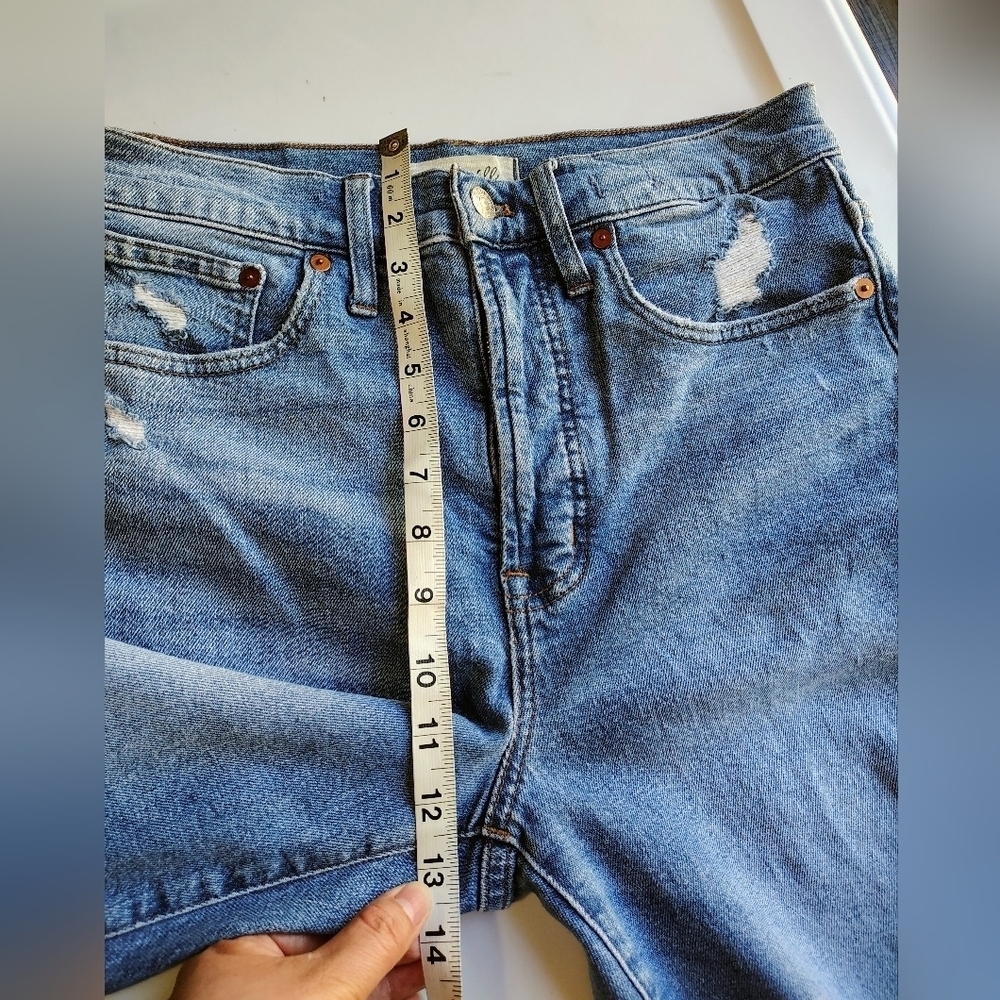Madewell the perfect vintage high-rise ripped jeans Women's denman wash sz 27. - Picture 15 of 17